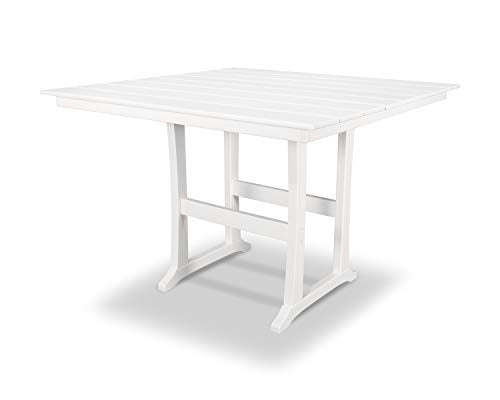 Trex Outdoor Furniture™ Farmhouse Trestle 59" Bar Table in Classic White