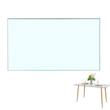 Rectangle Clear 0.3" Inch Thick Tempered Flat Edge Polished Eased Corners Glass Table Top, Rectangle Glass Table Top, for Dining Table, Coffee Table, Restaurant Table, Office Table ( Size : 100x60cm )