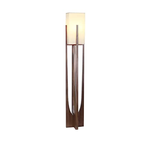 KEG801302 Solid Wood Floor Lamp Wooden (Without Light Source) Tall Light(Walnut,Small)
