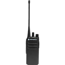 Motorola Solutions 2 x CP100D Analog UHF Portable Two Way Radio Bundle with Remote Speaker Mic Black