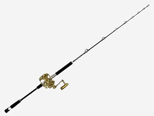 EAT MY TACKLE Amberjack King Saltwater Jigging Rod and Reel Combo Blue