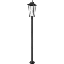 Z-Lite Gannon 3 Light 106" Tall Post Light Black