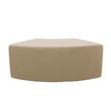 FDP 24" x 48" S-Curve Oversized Outdoor Ottoman Featuring Sunbrella Fabric - Weather-Resistant, Fade-Resistant, Assembled Patio Furniture for Backyard, Poolside Seating, 18" H - Spectrum Sand