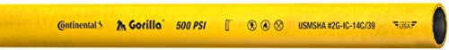 Continental Gorilla Yellow Nitrile Mulripurpose Hose, 1/4" ID x 0.61" OD, 500' Continuous Length, 500 PSI Max Working Pressure