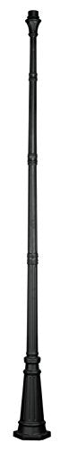 Livex Lighting 7617-14 Outdoor Cast Aluminum Fluted Post, Black