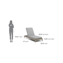 Home Square Wood Outdoor Chaise Lounge Set of 2 Grey