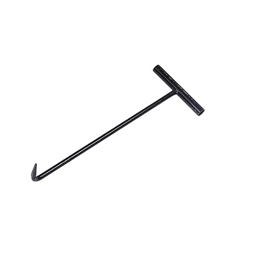 GJMDCMA Stainless Steel T-Shaped Drain Cover Lever Bar Meat Hook Manhole Cover Hook Heavy-Duty Drain Grate Lifter Durable Rust-Resistant Ideal for Outdoor Use