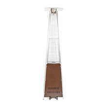 BizChair Outdoor Patio Heater with Wheels - Bronze - 42,000 BTU - 7.5 Feet Tall - Stainless Steel - For Residential and Commercial Use