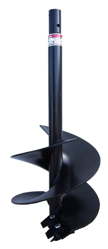AGKNX ToolTuff Model 1000 Heavy Duty 3-Point Post Hole Digger with HD Augers Yellow