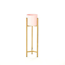 MIIKHI Potted Plant Stand 60/90cm Outdoor Furniture Nordic Plants Stand Balcony Shelf Plant Green Succulent Iron Art Rack Simple Floor Light Luxury Flower ho (Pink Single Layer 90cm)