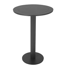 BenJara BM287741 43 in. Keli Aluminum Foldable Design Outdoor Bar Table Smooth Gray