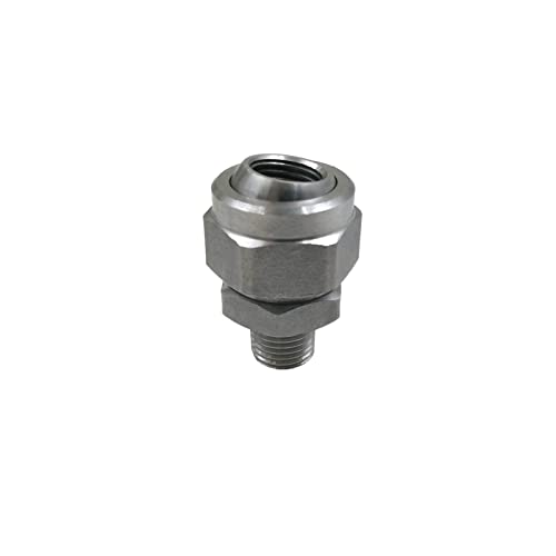 wrtgerht Mini Power Small Pump 1/8" 1/4" 3/8" 1/2" 3/4" Stainless Steel SS304, Model 155 Adjustable Swivel Ball Joint, Industrial Nozzle Accessories Part