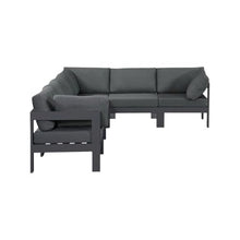 Outdoor Escape Gray Fabric Outdoor Patio Modular Sectional, Weather-Resistant Upholstery, Comfortable Back Height, Easy-to-Clean Material
