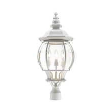 Livex Lighting 7703-13 Outdoor Post Top Lantern, White, 11.5 x 11.5 x 26.5