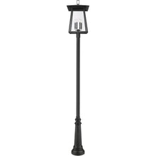 Z-Lite 5015PHXXLR-511P Rainer 6 Light 126" Tall Post Light - Black