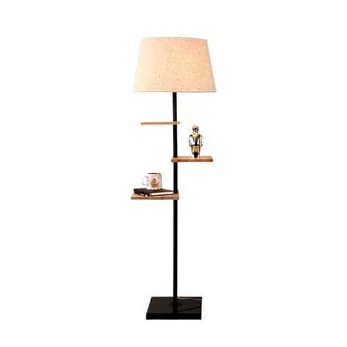 Vertical Lamps Floor Lamp with Remote, with Shelves, Standing with 3 Color Temperature Tall for Bedroom Living Room