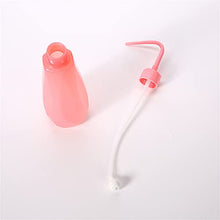 480ml Drip Water Bottle, Flower Waterer Gardening Tools, Squeeze Watering Can,Elbow Drip Water Bottle (Pink)