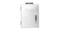 Hunter XC Hybrid Solar Sprinkler Controller, 12 Zone Irrigation Timer, Programmable Outdoor Automatic Irrigation Control, Stainless Steel Casing, (XCH-1200-SS-P)