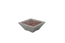 AMS 27" Square Concrete Natural Gas Fire Pit Table (Light Gray, Table only)