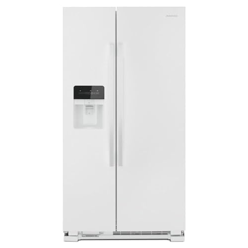 Amana 24.6 CU. FT. Side BY Side Refrigerator with Dual PAD External ICE and Water Dispenser in White ASI2575GRW