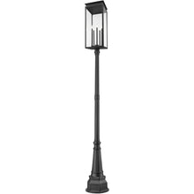 Z-Lite 5018PHXLR-564P-BK Nova - 5 Light Outdoor Post Mount-117 Inch Tall and 14.25 Inch Wide