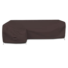 Patio Sectional Sofa Cover 18 Oz - 100% Waterproof & Weather Resistant PVC Coated 83" x 104" x 31" x 32" L Shape Sofa Cover for Indoor/Outdoor (Left Side Sofa, Coffee)