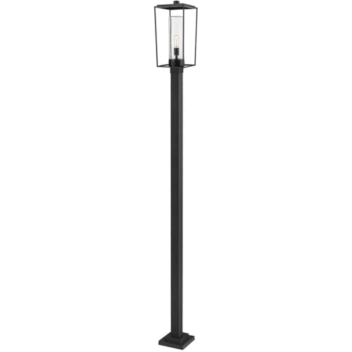 Z-Lite 594PHBS-536P-BK Sheridan Outdoor Post, 1-Light 100 Watts, Black