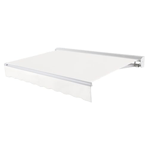 Awntech 20' Destin Left Motor (20' x 10') Retractable Patio Awning, White