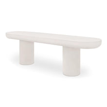 Moe's Home Collection Rocca Bench Concrete White