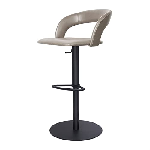 HASMI Counter Stools Bar Chairs Modern Adjustable High Back Chair Living Room Dining Room Bar Decoration Lift Back Bar Chair Stainless Steel Bar Chairs Bar Stools (Color : A)