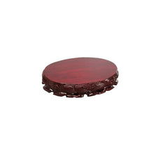 QUANGJN Pcs Plants Saucers Base Solid Wood Ornaments Handicraft Oval Flower Potted Buddha Statue Bracket Plant Pot Saucers,