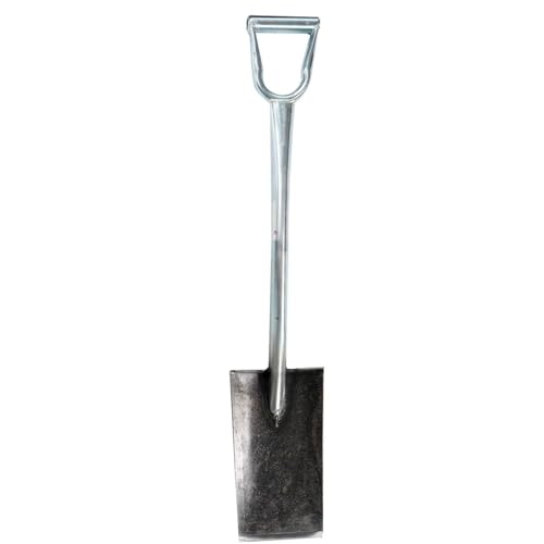 GENTERUN KS-S15 15 Inch All Steel Straight Blade Spade Shovel D-Handle Heavy Duty Landscaping Digging Tool