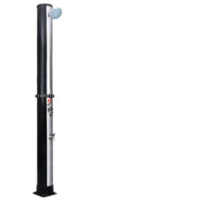 Outdoor Solar Shower 10.6 Gallon Heated Pool Shower with Foot Wash, 7.2ft Tall Freestanding Hot and Cold Water Shower for Garden, Backyard, and Beach