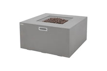 Rocky Concrete Fire Pit 43" x 43" Outdoor Patio Firepit Includes Lava Rocks Modern Fire Pits & Outdoor Fireplaces for Garden, Deck, Indoor & Outdoor Heating