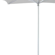 HomeRoots 8' White Polyester Square Market Patio Umbrella