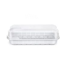 1pcs Gardening Home Decoration Fleshy Nursery Tray Three-Color 10-Hole Can Be Placed Nursery Block Flip Nursery Box (Color : Black) (White)