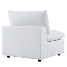 Modway Commix Outdoor Patio Sunbrella® Sectional Sofa Armless Chair in White
