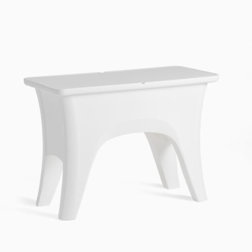 Step2 Vero in-Pool Entertaining Table, Pool Ledge Side Table, UV-Resistant Resin, Removable Tabletop Insert, White