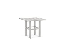 Winston Aspen 3 Piece Seating Set with Lounge Chair, Ottoman, Merge Side Table Coastal Mist