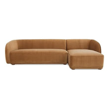 Moe's Home Collection Faye Sectional Fabric Brown