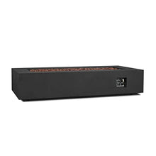 Lakeview Elysian 70-Inch Rectangle Propane Fire Table w/NG Conversion Kit - Black - SCC9814LPBLK