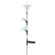 Solaris Solar Flower/Insect Trio Stake Light Lawn Ornament