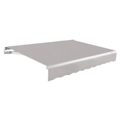 Awntech 14' Maui Right Motor (14' x 10') Retractable Patio Awning, Gray