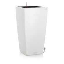 Lechuza 13150 Cubico Color 40 Self-Watering Planter for Indoor and Outdoor Use, 16" x 16" x 30", White