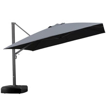 OROTLECT 144'' Square Cantilever Umbrella With Wheeled Base,Gray