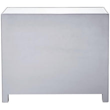 Elegant Lighting Reflexion Mirrored Nightstand Antique Silver