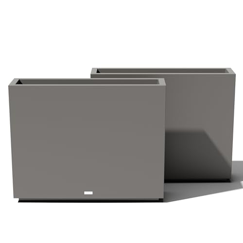 Veradek Block Series Span Planter - Tall Rectangular Outdoor Planter