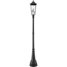 Z-Lite Gannon 3 Light 114" Tall Post Light Black