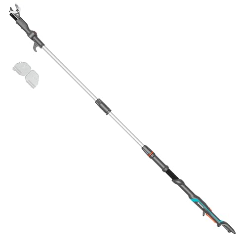 Gardena Cordless Telescopic Tree Pruner HighCut 250/18V P4A no Battery: Lopper with Telescopic Handle for Branches up to 4 m high, Rotating Cutting Head, Ergonomic Handle, LED Display (14774-55)
