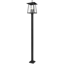 Z-Lite Rainer 5 Light 120" Tall Post Light Black